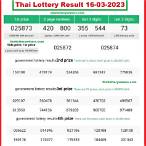 lottery result thai